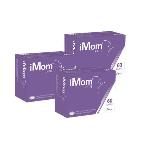 iMom Latte Omega 3 Takviye Edici Gıda 3x60 Kapsül - 1