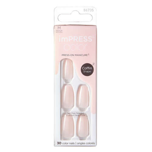 impress Color Medium Coffin Shape Nails Takma Tırnak 86735 - 1
