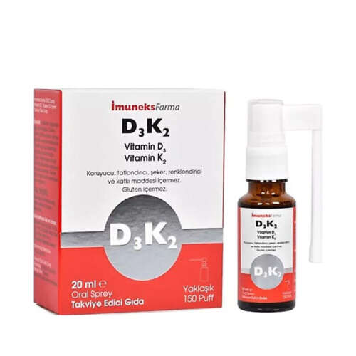 Imuneks D3 K2 Takviye Edici Gıda 20 ml - Sprey - Imuneks