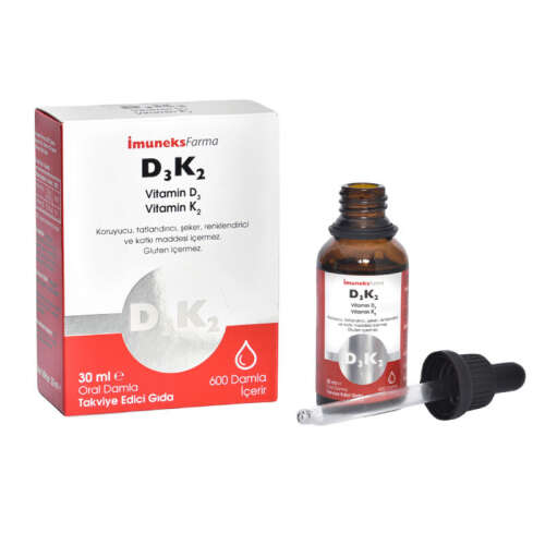 Imuneks D3 K2 Takviye Edici Gıda Damla 30ml - Imuneks