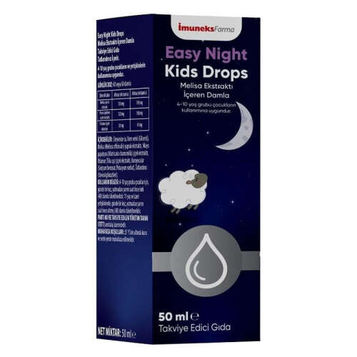 Imuneks Easy Night Kids Drops Melisa Ekstraktı İçeren Damla 50 ml - 1