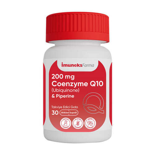 İmuneks Farma 200 mg Koenzim Q10 Takviye Edici Gıda 30 Kapsül - Imuneks