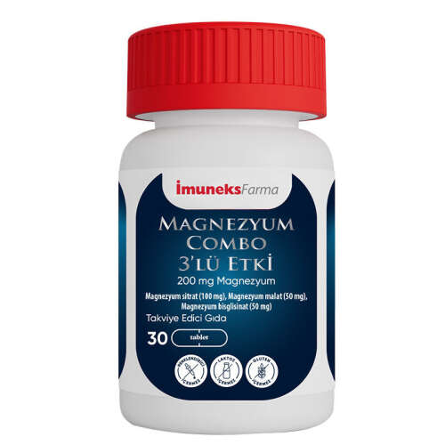 İmuneks Farma Magnezyum Combo 3lü Etki 60 Tablet - Imuneks