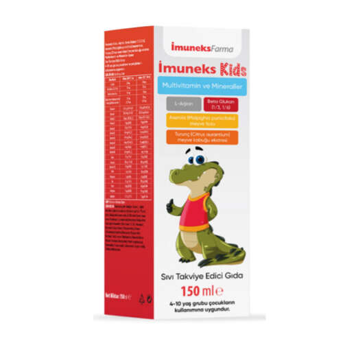 Imuneks Kids Multivitamin ve Mineraller İçeren Sıvı Takviye Edici Gıda 150 ml - 1