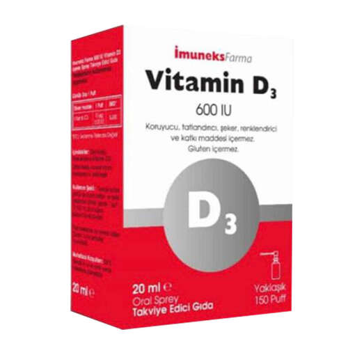 Imuneks Vitamin D3 600 IU 20 ml - Imuneks
