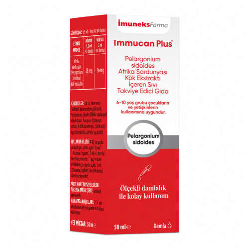 ImuneksFarma Immucan Plus Takviye Edici Gıda 50 ml - Imuneks