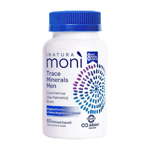 Inatura Moni Trace Minerals Men Takviye Edici Gıda 60 Kapsül - 1