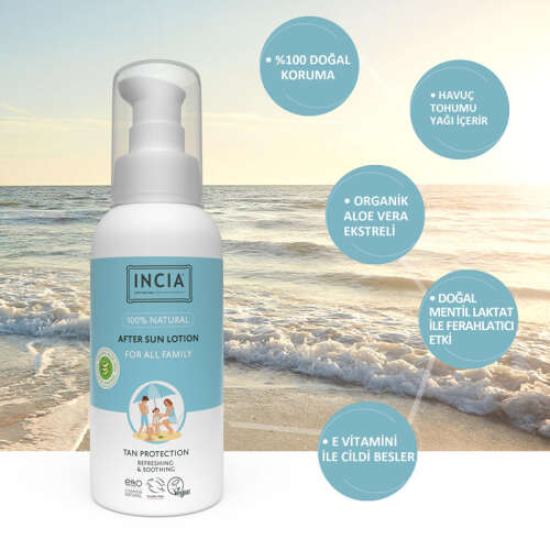 INCIA %100 Doğal Güneş Sonrası Bakım Losyonu 100 ml - 3