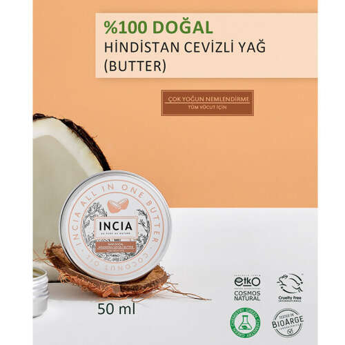 INCIA %100 Doğal Hindistan Cevizli Butter 50 ml - 4
