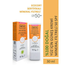 INCIA %100 Doğal Spf 50 Leke Karşıtı Yüz Kremi 30 ml - 2