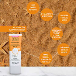 INCIA %100 Doğal Spf 50 Leke Karşıtı Yüz Kremi 30 ml - 5