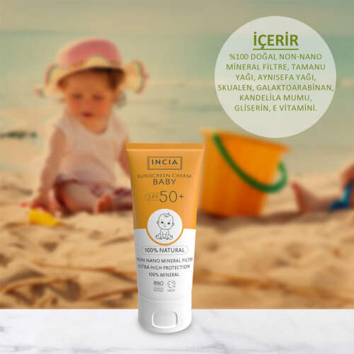 INCIA Bebekler İçin Doğal Güneş Kremi 50 SPF 50 ml - 2