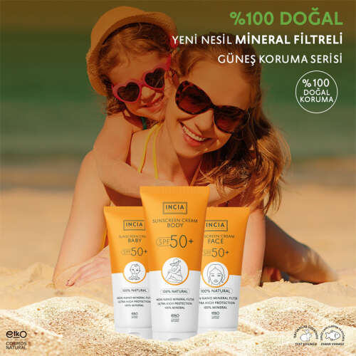 INCIA Bebekler İçin Doğal Güneş Kremi 50 SPF 50 ml - 4