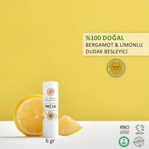 INCIA Bergamot & Limonlu Doğal Dudak Besleyici 6g - 2