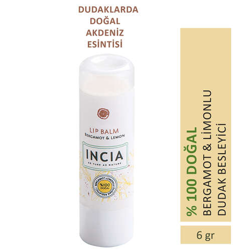 INCIA Bergamot & Limonlu Doğal Dudak Besleyici 6g - 2