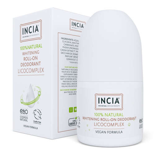 INCIA Beyazlatıcı Doğal Roll-On Deodorant 50 ml - INCIA