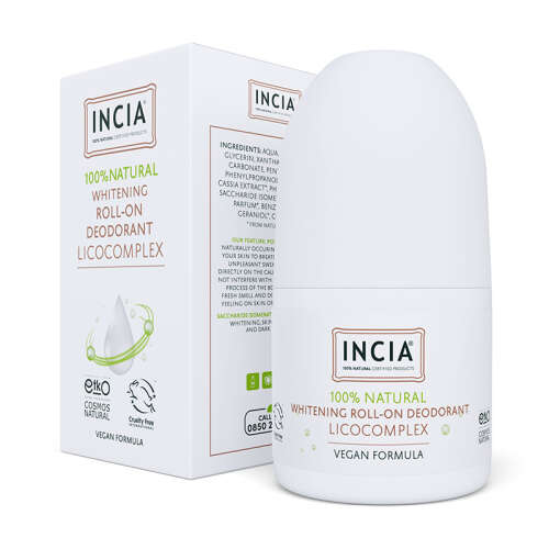 INCIA Beyazlatıcı Doğal Roll-On Deodorant 50 ml - INCIA