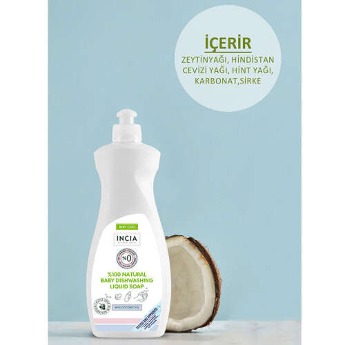 INCIA Doğal Bebek Bulaşık Sabunu 500 ml - 7