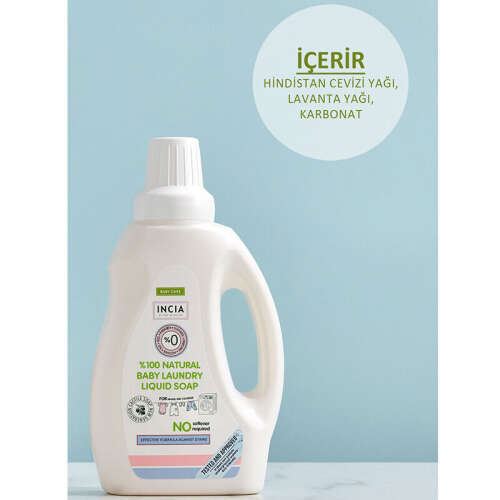 INCIA Doğal Bebek Çamaşır Makinesi Sabunu 750 ml - 5