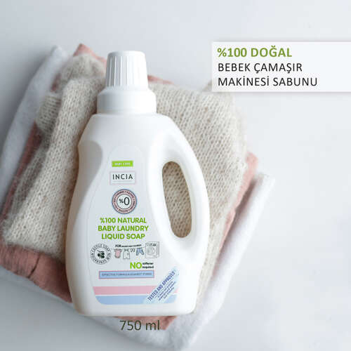 INCIA Doğal Bebek Çamaşır Makinesi Sabunu 750 ml - 8