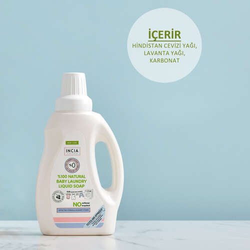 INCIA Doğal Bebek Çamaşır Makinesi Sabunu 750 ml - 10