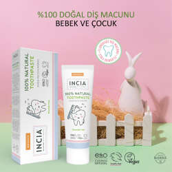 Incia Doğal Diş Macunu Bebek ve Çocuk Karışık Meyve Aromalı Florürsüz 50 ml - 2