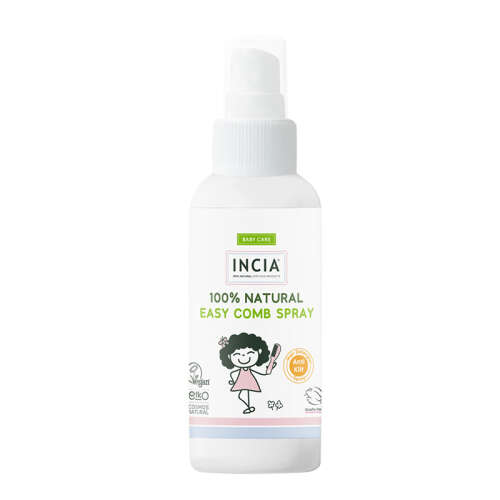 Incia Doğal Kolay Tarama Spreyi Çocuklar İçin Nemlendirici Parlaklaklaştırıcı Anti-Klit 100ml - INCIA