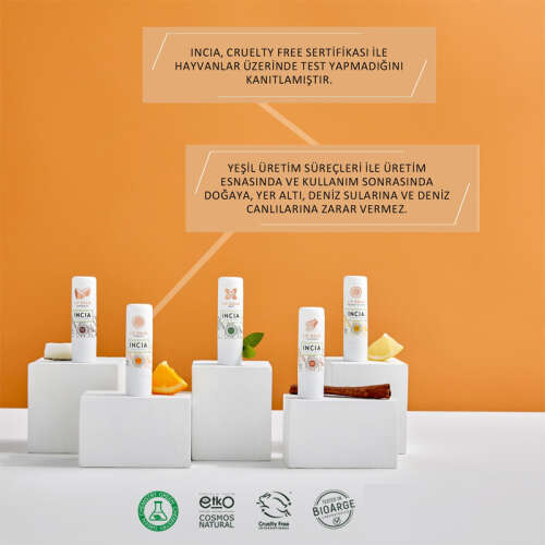 INCIA Doğal Portakallı Dudak Besleyici 6gr - 5