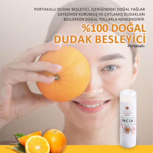 INCIA Doğal Portakallı Dudak Besleyici 6gr - 6
