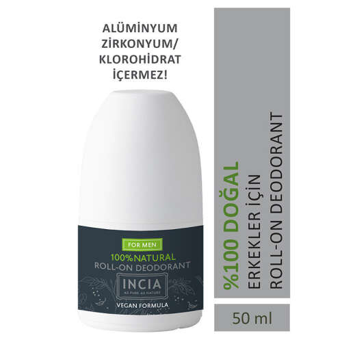 INCIA Doğal Roll-On Deodorant (Erkekler İçin) 50 ml - 3