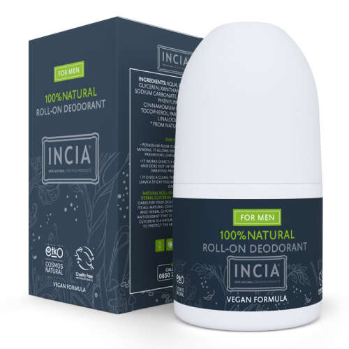 INCIA Doğal Roll-On Deodorant (Erkekler İçin) 50 ml - INCIA