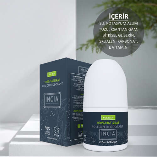 INCIA Doğal Roll-On Deodorant (Erkekler İçin) 50 ml - 4