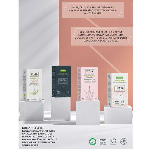 INCIA Doğal Roll-On Deodorant (Kadınlar İçin) 50 ml - 4