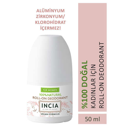 INCIA Doğal Roll-On Deodorant (Kadınlar İçin) 50 ml - 3