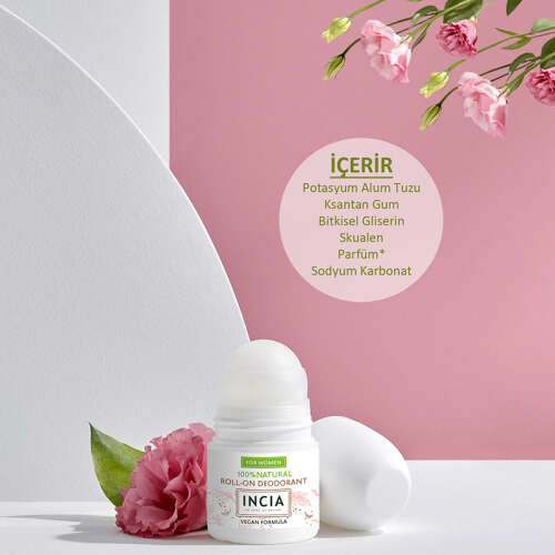 INCIA Doğal Roll-On Deodorant (Kadınlar İçin) 50 ml - 4