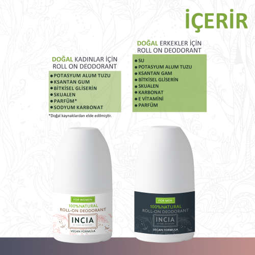 INCIA Doğal Roll-On Deodorant Set - 3