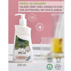 INCIA Hassas Ciltler İçin Zeytinyağlı Doğal Sıvı Sabun 250 ml - 6