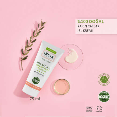 INCIA Karın Çatlak Doğal Jel Krem 75 ml - 1