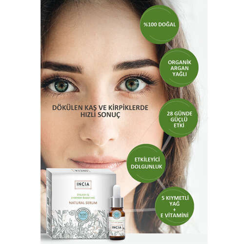 INCIA Kaş ve Kirpik Güçlendirici Doğal Serum 10 ml - 5
