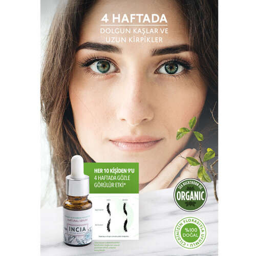 INCIA Kaş ve Kirpik Güçlendirici Doğal Serum 10 ml - 7