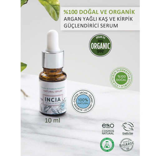 INCIA Kaş ve Kirpik Güçlendirici Doğal Serum 10 ml - 8
