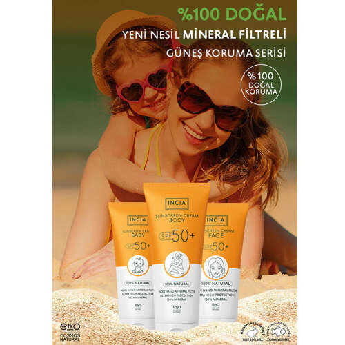 INCIA Vücut İçin Doğal Güneş Kremi 50 SPF 150 ml - 5
