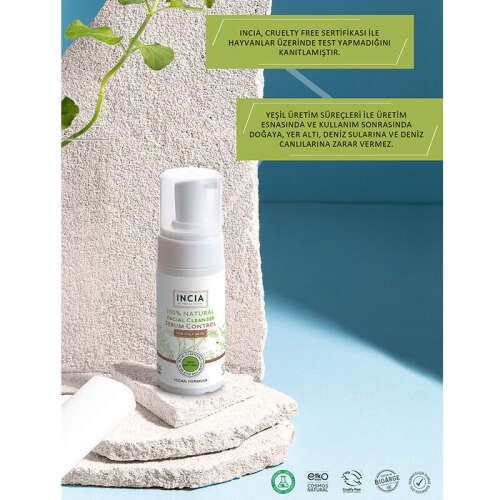INCIA Yağlı Ciltler İçin Doğal Yüz Temizleyici 125 ml - 2