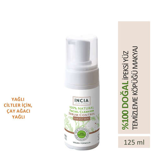 INCIA Yağlı Ciltler İçin Doğal Yüz Temizleyici 125 ml - 2