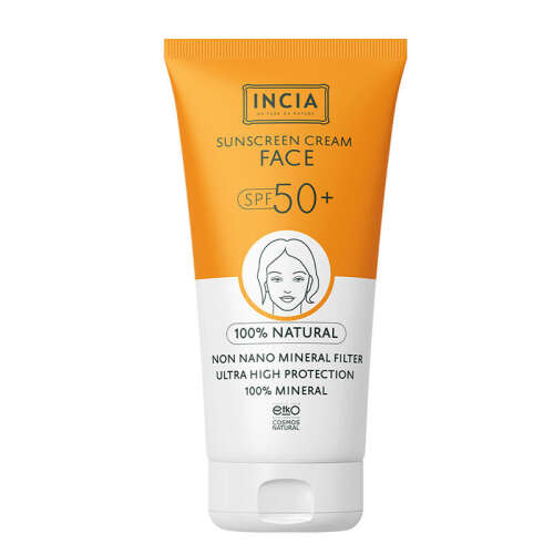 INCIA Yüz İçin %100 Doğal Güneş Kremi 50 SPF 50 ml - INCIA