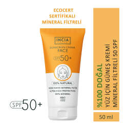 INCIA Yüz İçin %100 Doğal Güneş Kremi 50 SPF 50 ml - 2