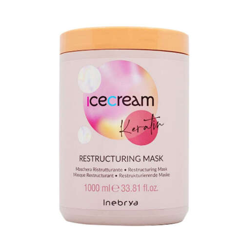 Inebrya Ice Cream Keratin Restructuring Mask 1000 ml - Inebrya