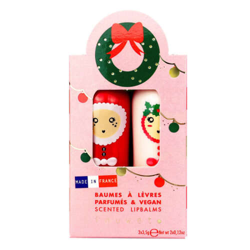 Inuwet Fiyonk Figürlü 2li Dudak Nemlendiricisi Seti-Mango ve Pamuk Şekeri - inuwet