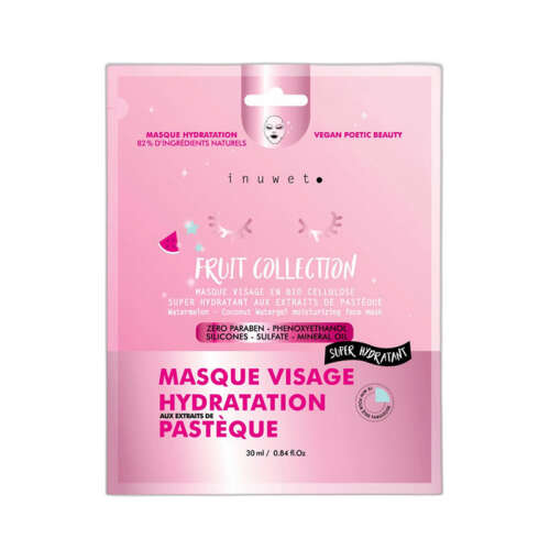 Inuwet Meyve Serisi Nemlendirici Yüz Maskesi Karpuz 30 ml - inuwet