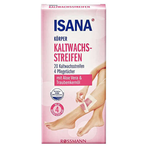 Isana 20 Adet Vücut İçin Soğuk Ağda Bantları + 4 Adet Temizleme Mendili - 1